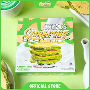 Semprong Susu Lembang - greentea Susu Kue Semprong Cemilan Oleh-Oleh Lembang