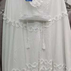 Mukena Rosella Variasi Renda Keliling Mewah