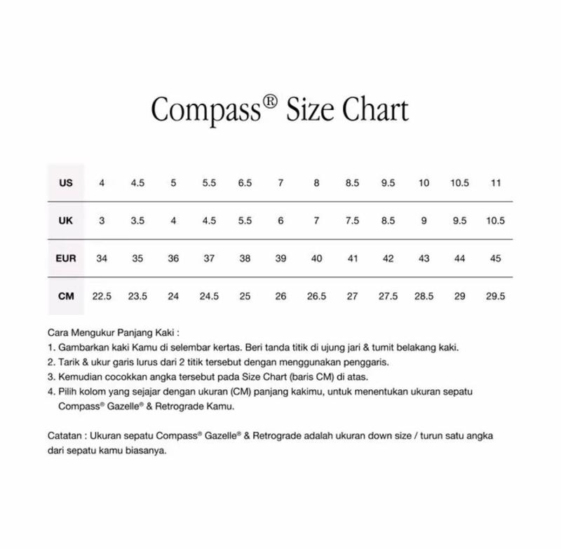 Product Introduction of Compass Retrograde Black White Pria Wanita Sneakers Casual Shoes Kasual sepatu 0