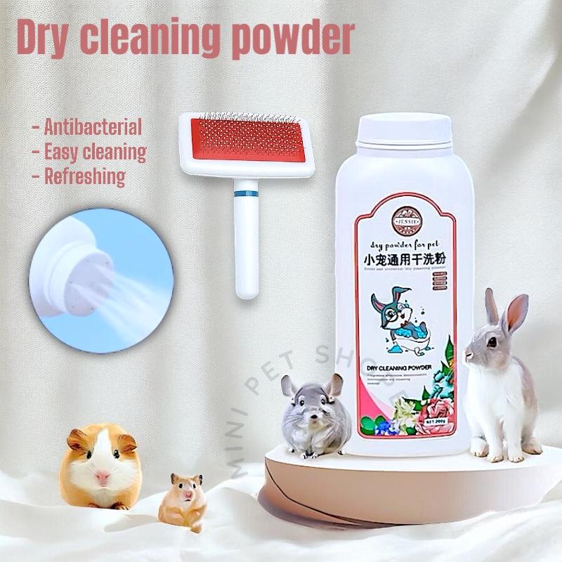 Curated visual reference: Gallery Detail: Dry Cleaning Powder 260G Little Pet Bathing Shower Rabbit Guinea
