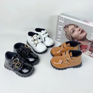 Vavito Store - Sepatu Docmart Anak Perempuan Boot Gesper untuk Umur 1-3 Tahun - Fashion Kaki Bayi, Motif Stylish dan Kekinian Laki-Laki Flatshoes
