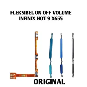 tombol untuk  Infinix Hot 9 X655   original flexible on off volume luar dalam fleksibel power pengganti 1 set