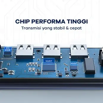 USB Hub Type C 4 in 1 JETE X3 Converter - Garansi 2 Tahun Card 4