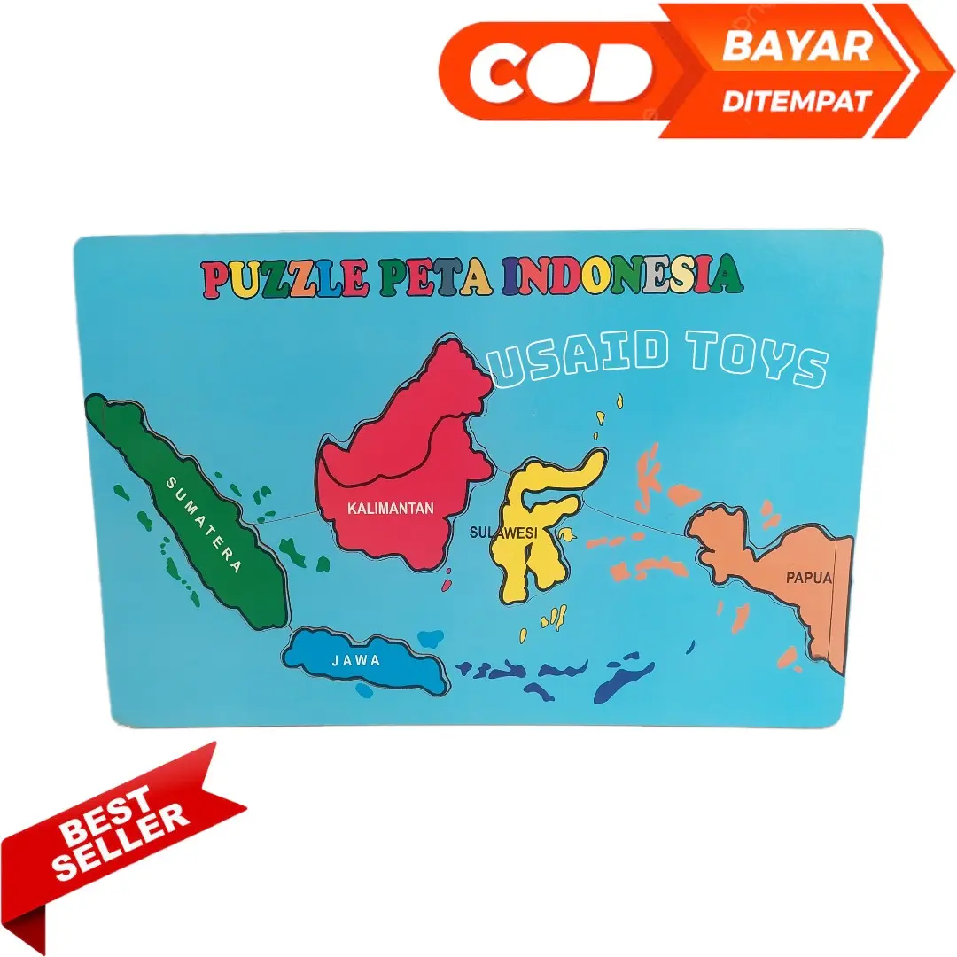 Puzzle Kayu Edukasi Puzzle Peta Indonesia