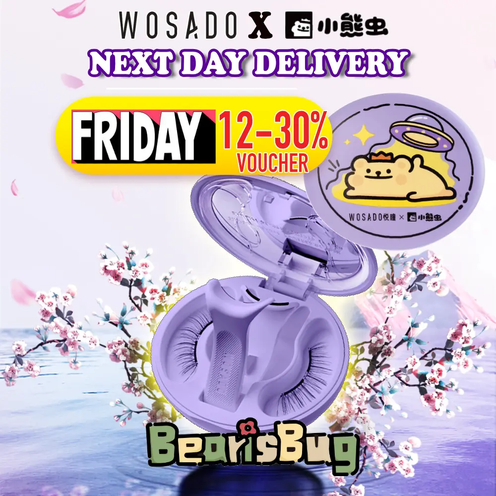 ️WOSADO 2.0【SG STOCK】No.01-35 ALL & XL Magnetic Eyelashes Reusable Eyelash Silky Pear Cloudy Meow Butterfly Honey Plume Iris Frost Black Sunset Diamond Ultra Luna Ice Velvet Pudding Chiffon Natural Wider Eyelash False Fake Lash