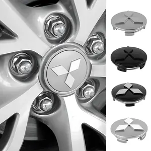 IMPORT 4Pcs 56/60MM Car Wheel Center Hub Caps Badge Tire Rim Cover For Mitsubishi Space Star Lancer EX 9 Outlander Xl Eclipse Cross Asx