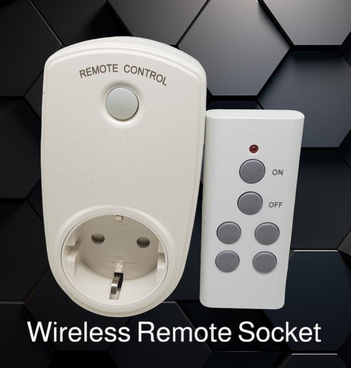Gambar Soket Remote Control Wireless / Wireless Remote Control Socket dari Hokkee Store Kota Administrasi Jakarta Barat Tokopedia