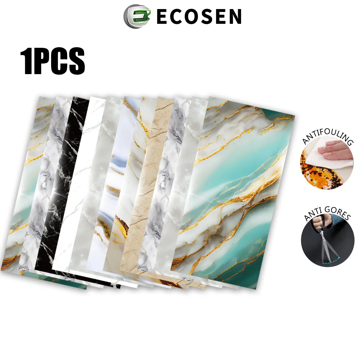 Wallpaper Dinding Vinyl Wallpaper Vinyl Dinding Marmer 30 x 60 cm Vinyl Lantai Stiker Dinding Marmer Granit Stiker Kabinet Marbel PVC