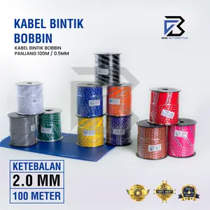 Kabel Bintik 0.5MM x 100M Kabel Otomotif Body Mobil Motor Serabut Tembaga (BOBIN)