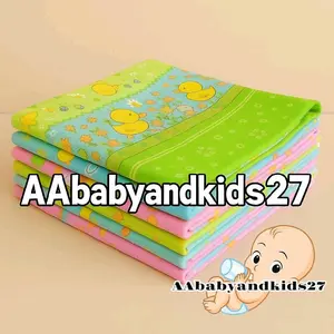 12PC / 1 LUSIN Bedong Bayi Baru Lahir Ukuran Sedang 110 X 90CM Material Flanel Standard Merk Ana Smile/Luvly