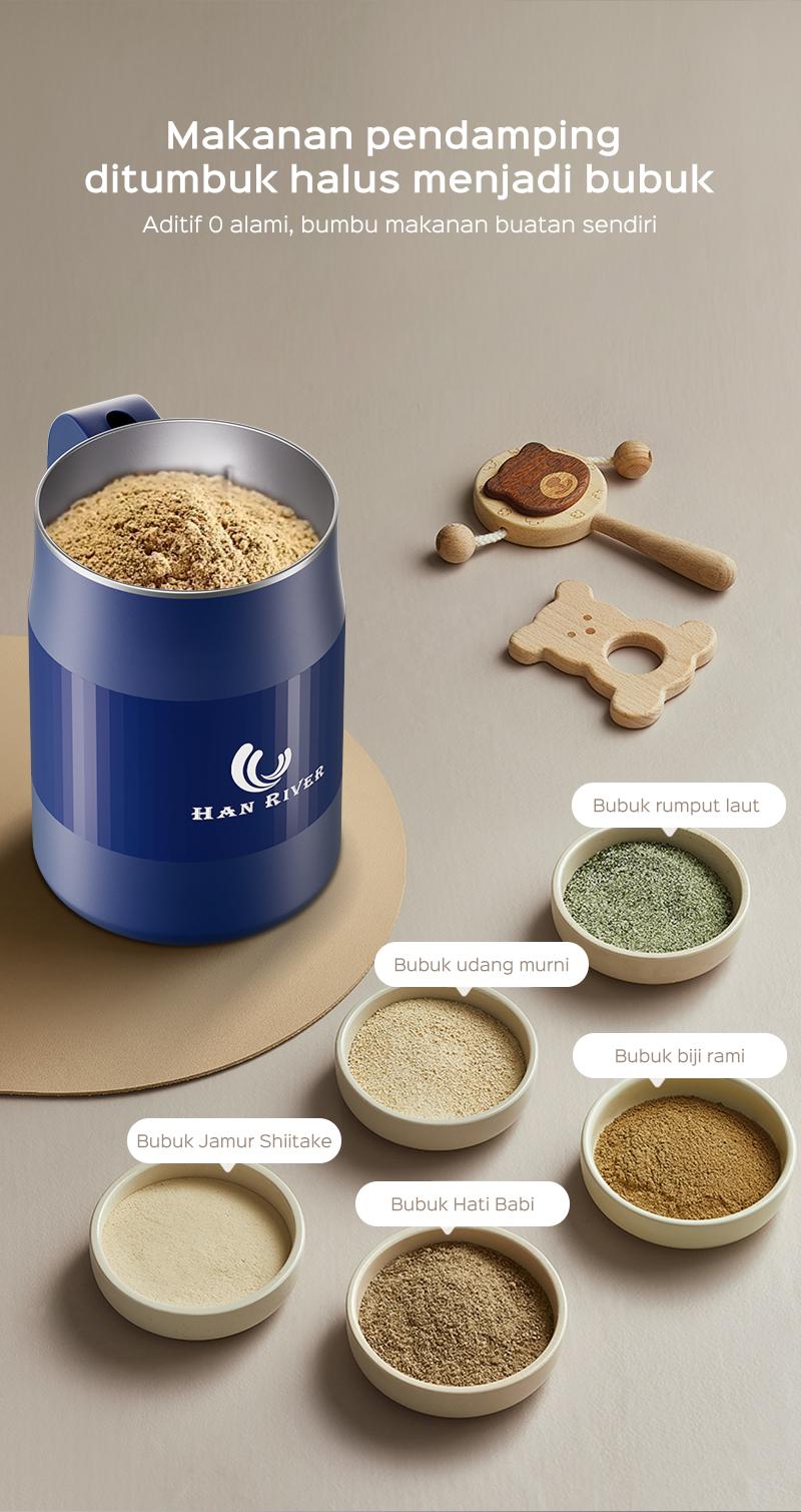 HAN RIVER Grinder Electric Coffee Grinder Blender Serbaguna Giling Biji Kopi Penggiling Kopi