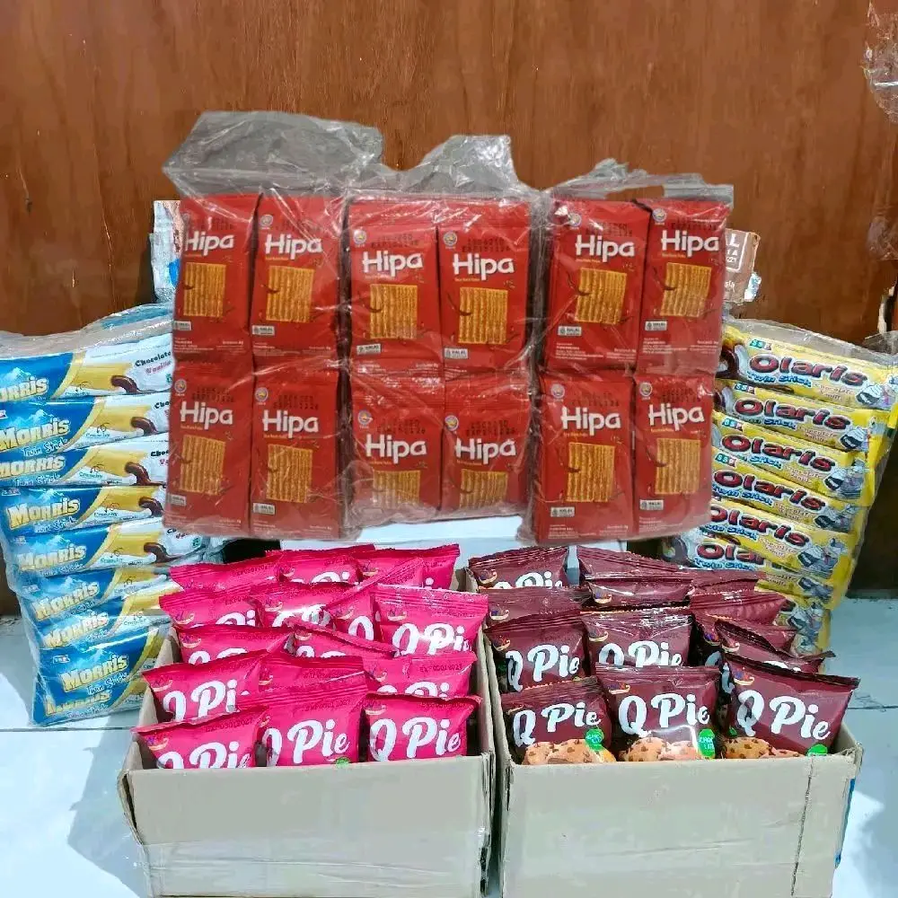 PAKET BAKPIA CHOCOCHIP 12 PCS(18GR),0LARIS 5PCS(8GR),MORIS 5PCS(8GR),HIPA 10PCS(8GR)