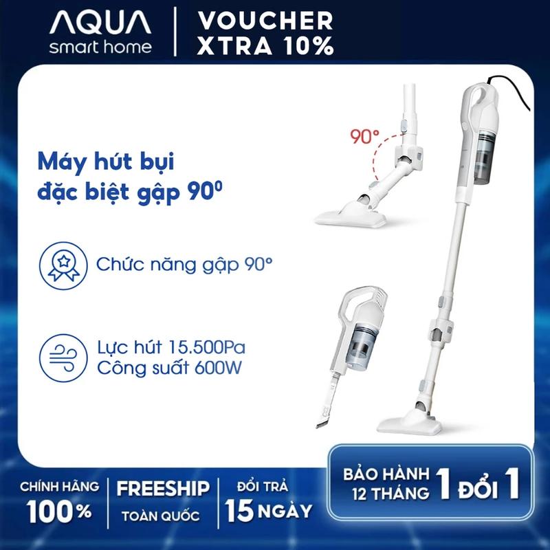 Máy hút bụi gập Aqua CCXL8R phiên bản đặc biệt đầu gập 90 độ, lực hút 15500Pa với 600W - Bảo hành 12 tháng Máy Hút Bụi Hút Bụi, máy hút bụi gia đình