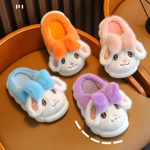 Sandal Anak Rumah Selop Anti Slip Anti Licin Boneka Bunny Kelinci Lucu Hangat Empuk Lembut Shoes Fashion Karet Nyaman untuk Kaki Anak