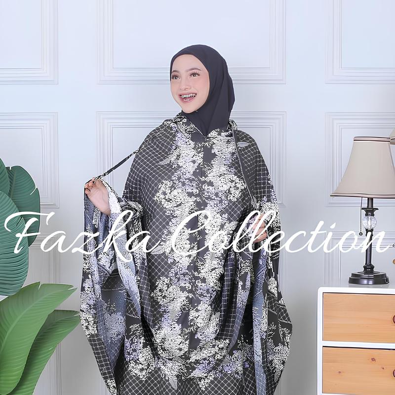 FAZKA - Mukena Traveling Mini Pouch Dewasa Shakira Motif Sultan Bahan Katun Micro Premium mukena traveling 1
