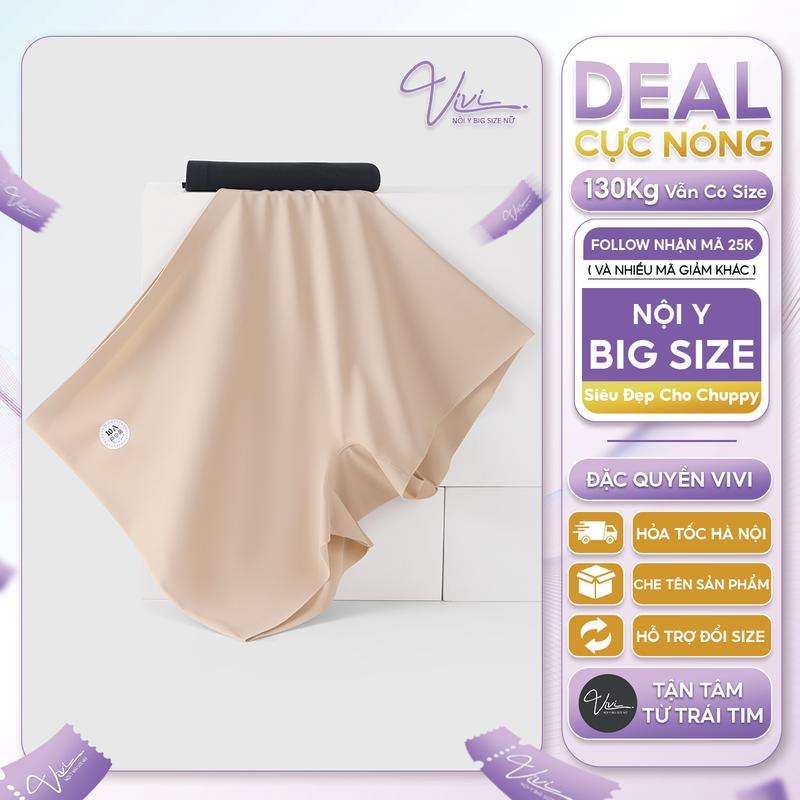 Quần lót Bigisze nữ su lạnh mặc váy, áo dài, đồ body không lộ viền - Nội y Big size - Mã N82