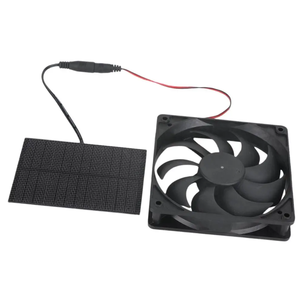 Solar Powered Fan Air Ventilation Exhaust Fan for Dog/Chicken House RV Roofs