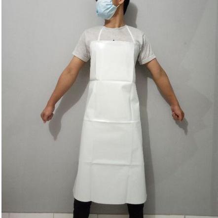 APRON PVC doff industri 1 Sisi celemek anti chemical waterproof anti air  Tali strap ceklok 3