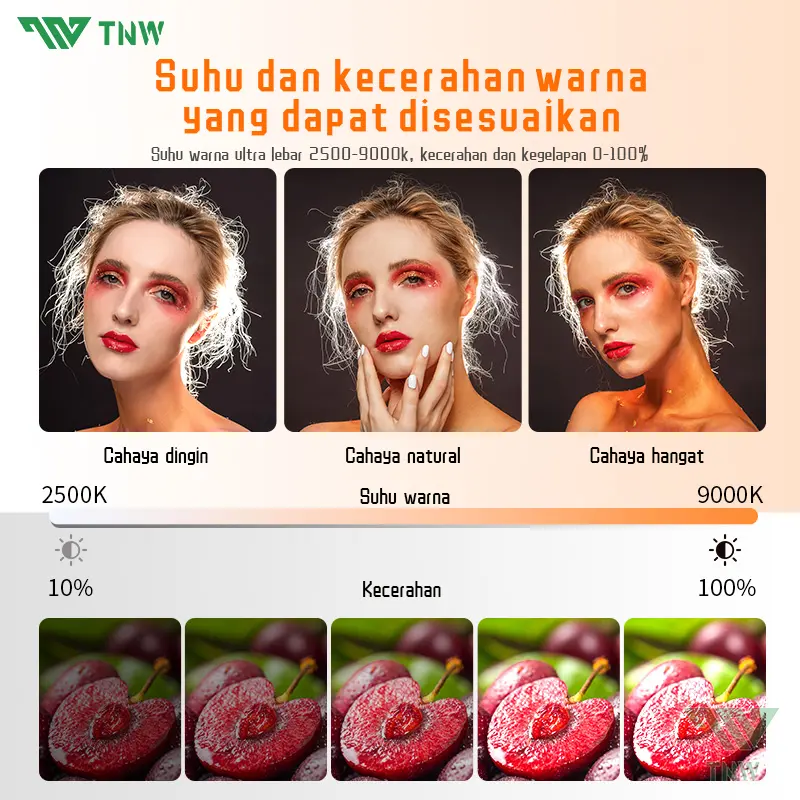 TNW D25 Selfie Light Portable Clip Mini led Light  Led Video Light LAMPU FOTOGRAFI Lampu Selfie Portable  LAMPU Camera Handphone Komputer 2