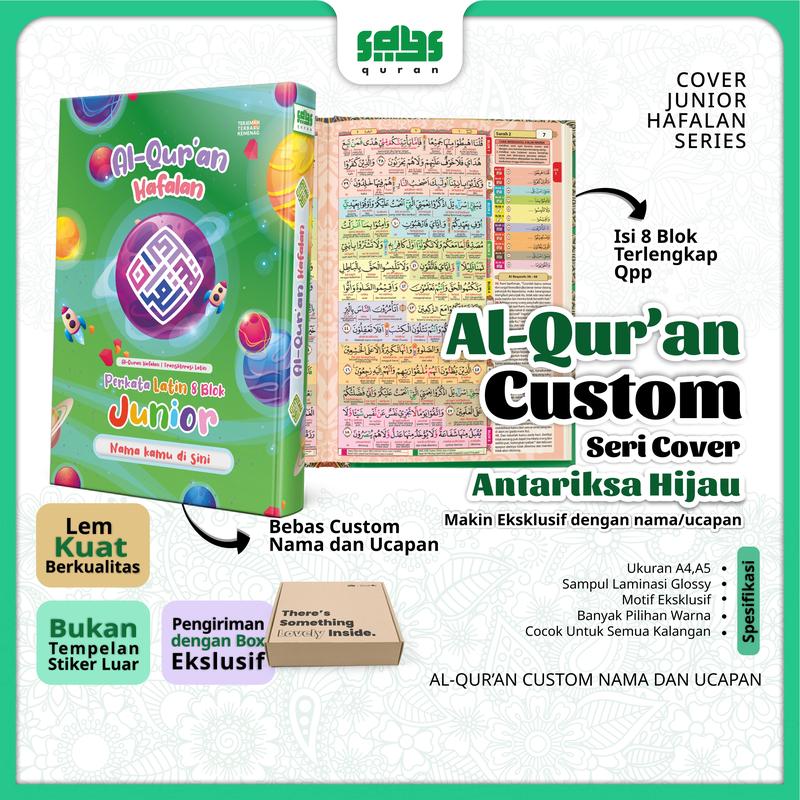 Al-Qur'an Custom Nama Junior - Al-Qur'an Hafalan 8 Blok Full Warna (A5) 6