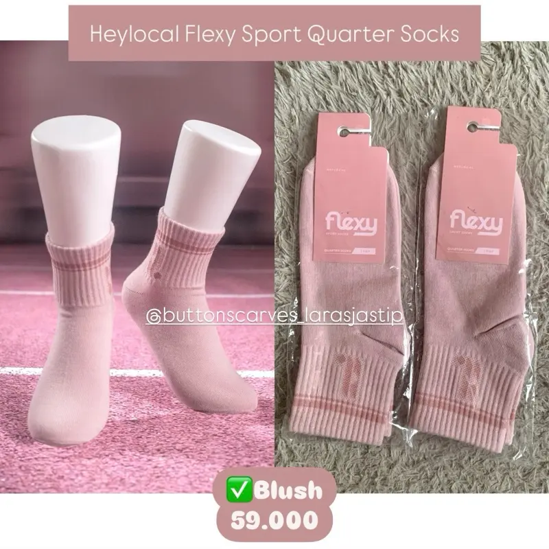 [READY STOCK] HEYLOCAL FLEXY SPORT QUARTER SOCKS