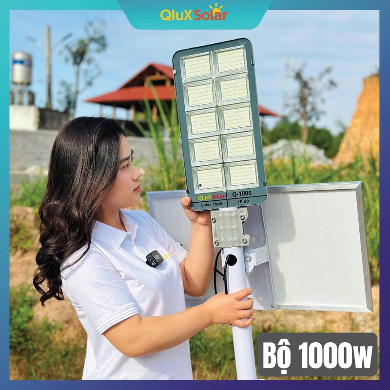 QLux Solar Đèn Năng Lượng Mặt Trời Chống Nước, Bền Bỉ, Độ Sáng Cao
