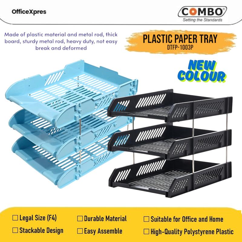 Document Tray Plastik / Rak Dokumen Plastik / Paper Tray 3 Susun DTFP ...