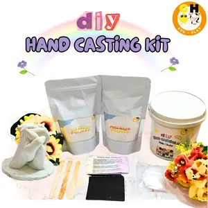 GHEduplay DIY Hand Casting Kit 1 Set Untuk Anak Dan Baby Kids Cetangan Tangan Kaki Bayi Keluarga Dewasa Alat