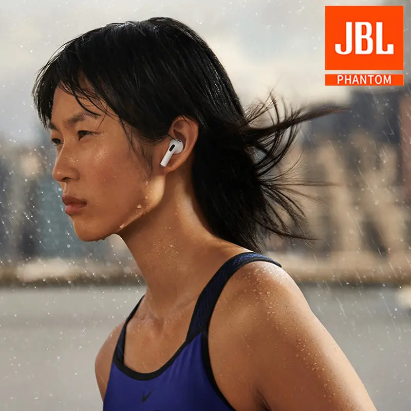 Original JBL phantom Earphones Wireless Bluetooth SKU Headphones HD Microphone Call Noise Reduction Earbuds HiFi Stereo Touch Control Headsets 6
