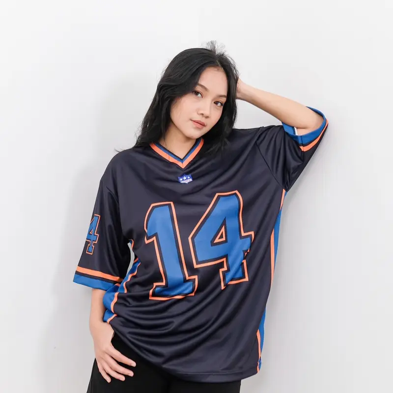 Jersey oversize simple basic nfl 14 / jersey rugby / jersey vintage 0