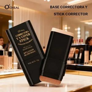 Base en Barra de Maquillaje Impermeable y de Larga Duración, Base de Maquillaje de Acabado Natural y Ligero, Perfecta para Uso Diario y Ocasiones Especiales