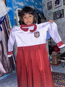 Product Review of SERAGAM ANAK SD MODEL GAMIS 1 SET DENGAN KERUDUNG Setelan Muslim Baju Wanita Remaja from M**i B**i 1
