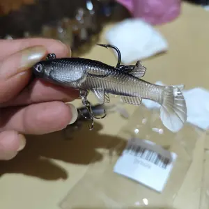TRU Umpan Ikan Minnow Tenggelam 8.5cm/13g Umpan Pancing Lembut Umpan Pancing Buzz Bait Umpan Plastik Lembut