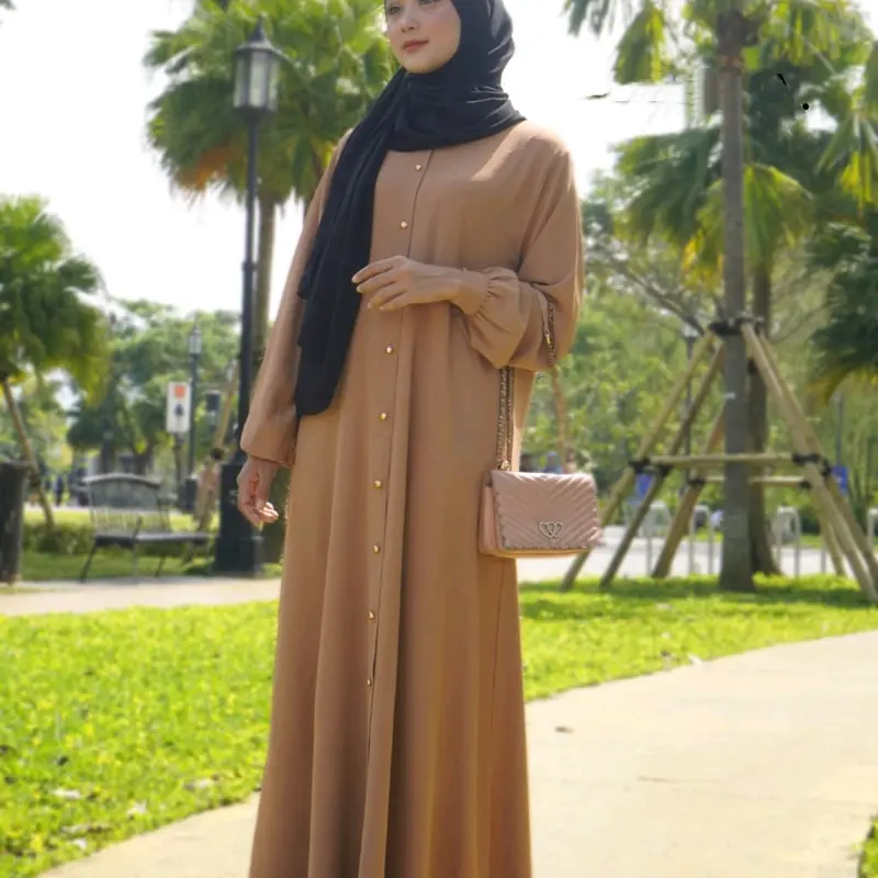 Bella Dress Pesta Wanita Kondangan Terbaru 2024 Gamis Simpel Kekinian Bahan Airflow 1