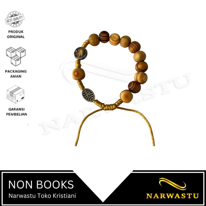 Gambar Gelang Lilit Kayu 10 MM Kerahiman - VLT224 dari Narwastu Toko Kristiani_NEW Kab. Sleman Tokopedia