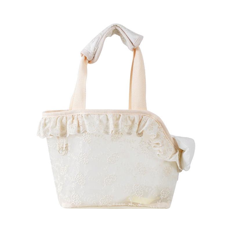 Summer New Pet Outing Portable Breathable Shoulder Bag Teddy Small Dog Dog Backpack Lace Portable Cat Bag 4