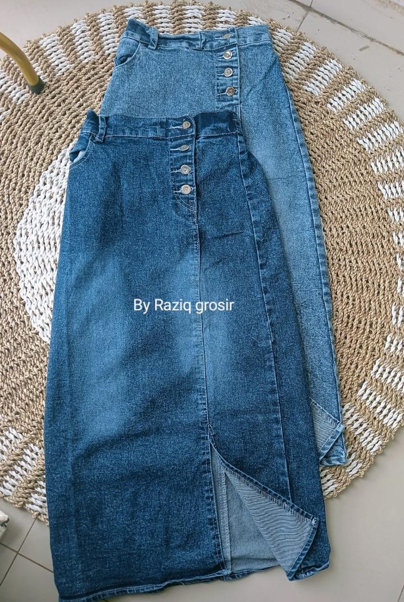 Product Introduction of Rok Span Jeans Kancing Anak Perempuan Kekinian Fashion 7