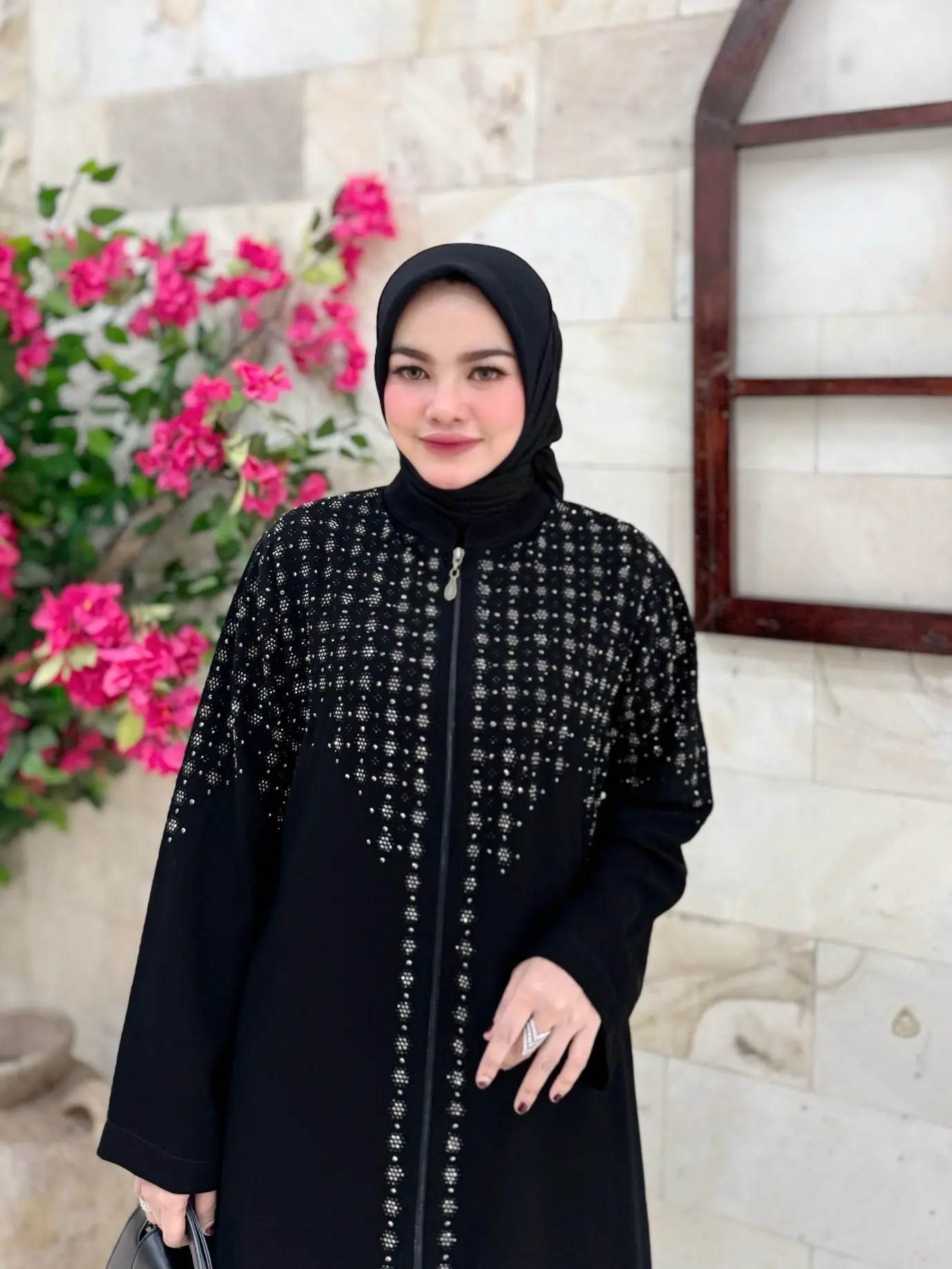 ABAYA TURKEY JETBLACK PREMIUM/ABAYA PREMIUM 1