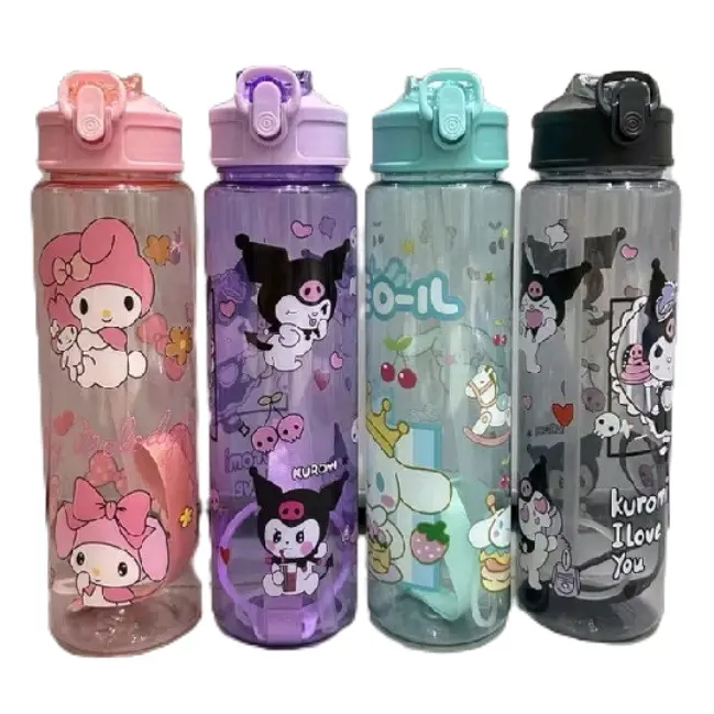 BOTOL MINUM KUTOMI/SANRIO 800ml/bening palstik karakter