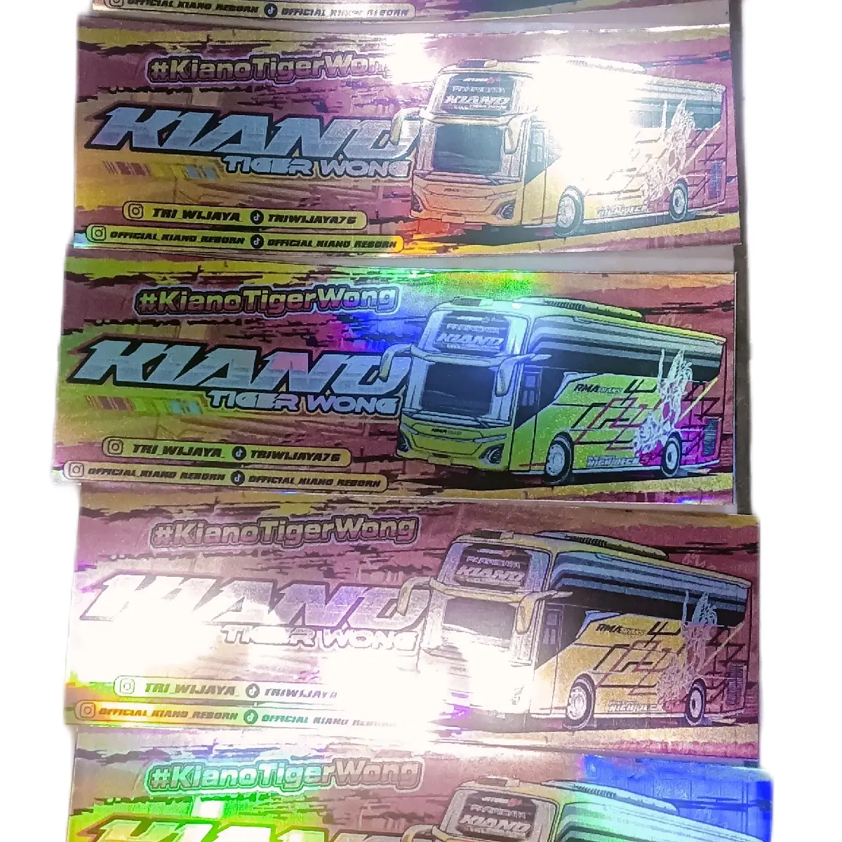 STIKER KIANO HOLOGRAM JB 5 (ISI 5)