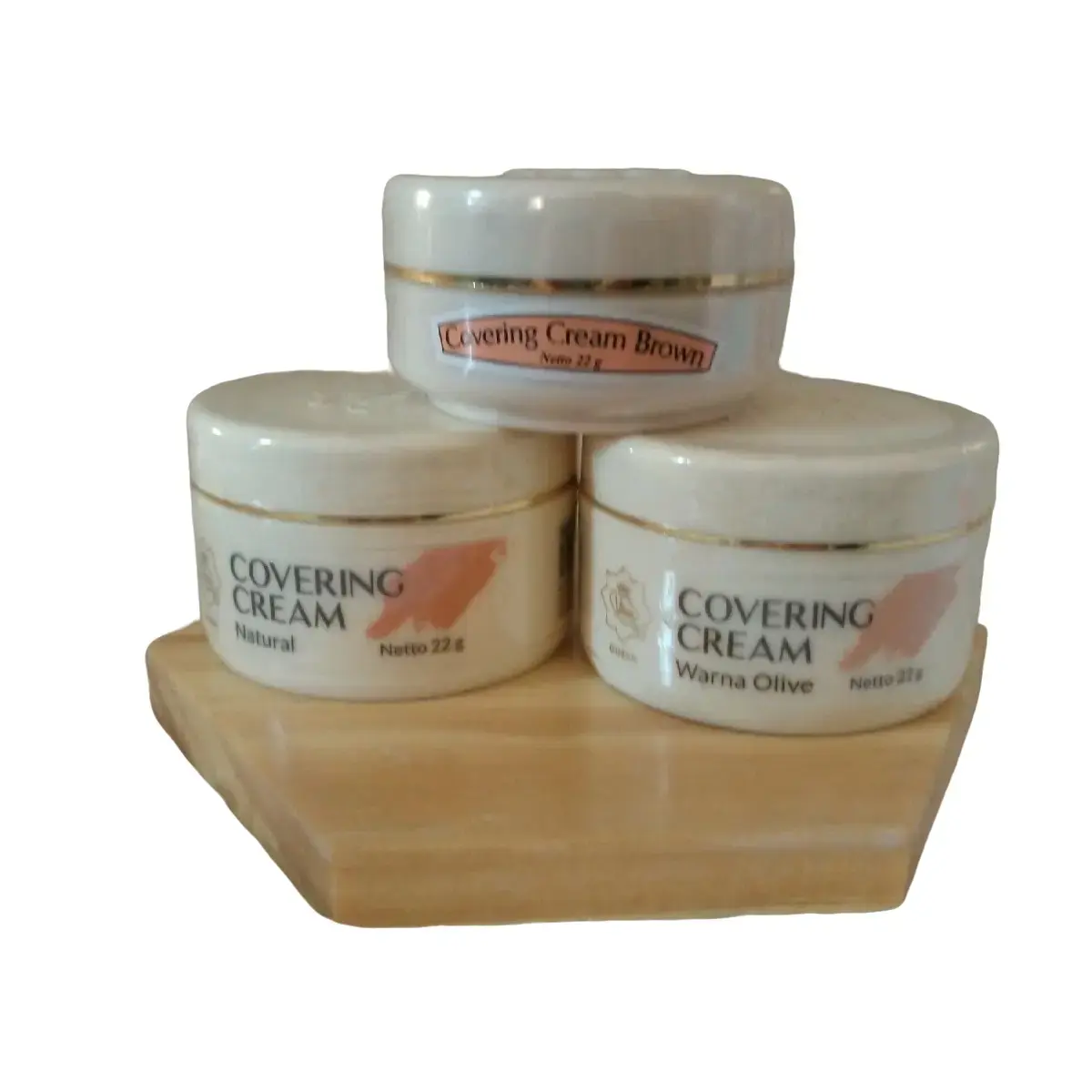 Viva Covering Cream Foundation Padat Natural Concealer Wajah