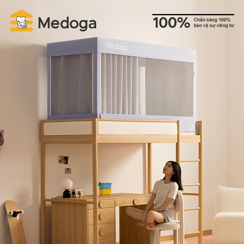 [Đơn Sắc] Medoga Mùng Khung Giường Tầng Ký Túc Xá Cho Sinh Viên | Khung Rèm Giường Tầng KTX | Chống Muỗi Kiến Ba Khoang | Chắn Sáng Không Gian Riêng Tư | Học Bài Ban Đêm | Đời Sống Sinh Viên