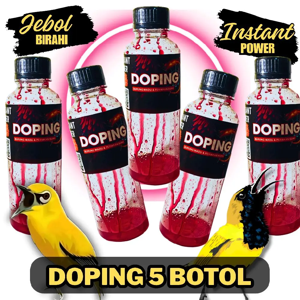 Doping 5 Botol | Burung Pleci & Kolibri