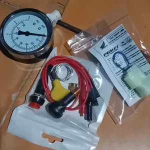 Paket Alat Ukur Tekanan Fuel Pump Tester Motor Injeksi Alat Pembersih Injektor Socket DLC Riset Injeksi untuk Semua Motor FI Bensin Motorcycle