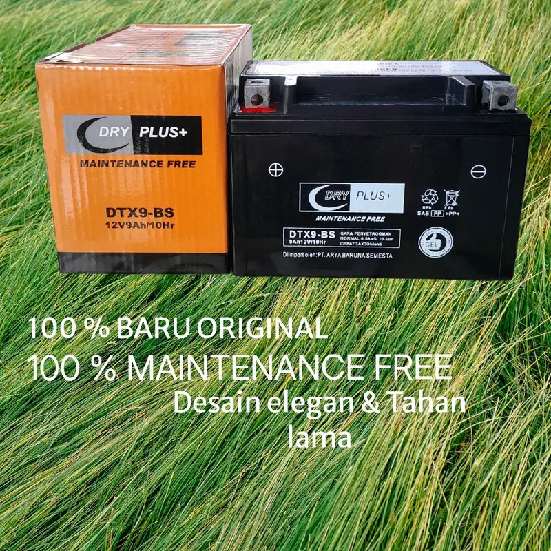 DTX9-BS 12V 9AH AKI MOTOR NINJA 250FI ZX-10R CH125 PULSAR 200NS AX750K CBX250  TRX125 FZR400RR DRY PLUS MF Motorcycle 1