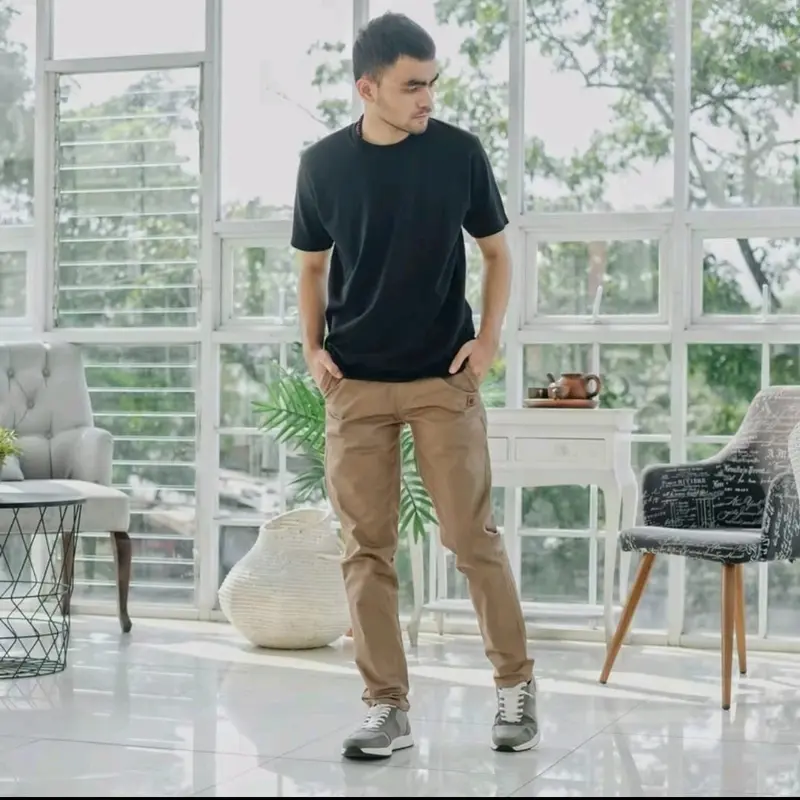 COD 90 RIBU 3 PCS CELANA CHINOS PANJANG// CELANA PRIA // CELANA PREMIUM KATUN DEWASA COWOK HITAM DISTRO KERJA CASUAL SLIMFIT KANTOR KAIN MELAR STRECH Nyaman Stretch Keren Kantong Lembut 3