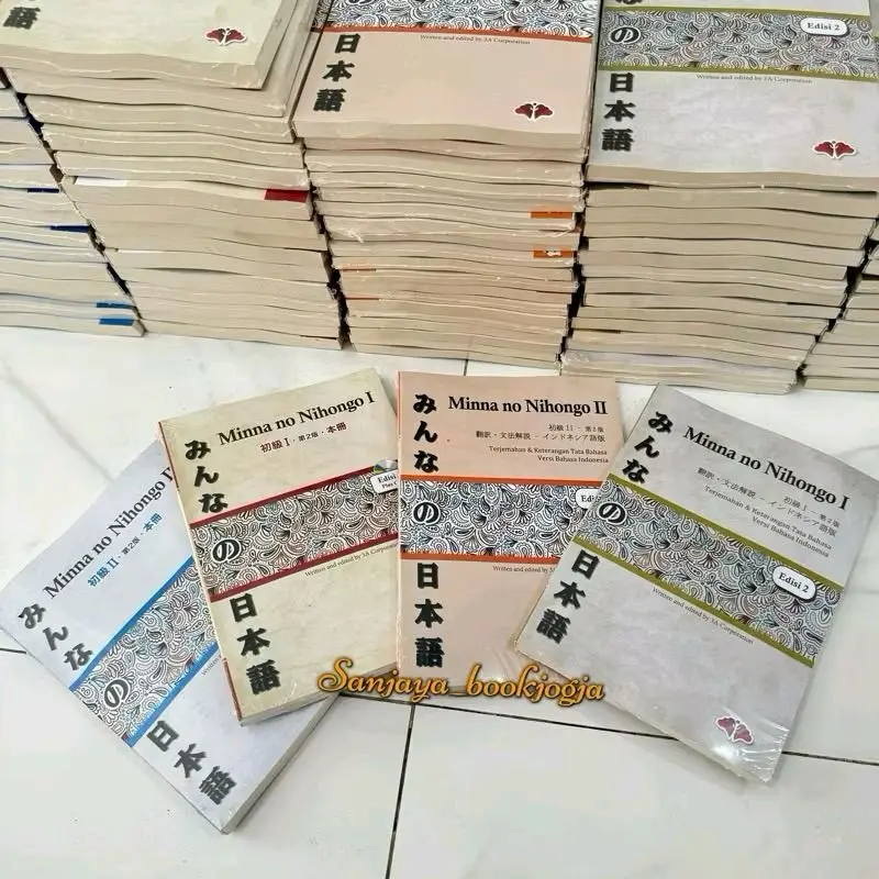 Minna No nihongo I&II edisi 2 versi bahasa jepang dan terjemahan (A5)