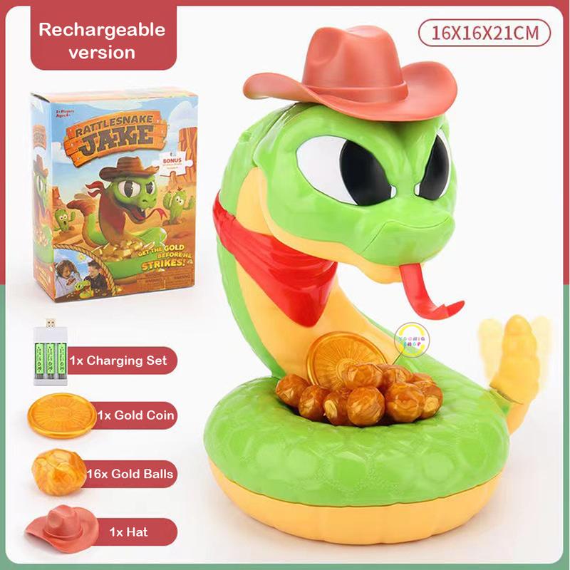 Rattlesnake Jake - Mainan Board Game Viral Ular Penjaga Emas yang Menggigit 1