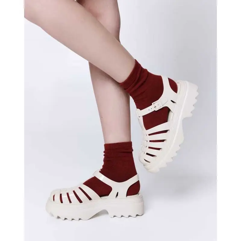 [UP 1 SIZE] Meliss Platform Heels Sandal Wedges [NAIK 1 SIZE] 8