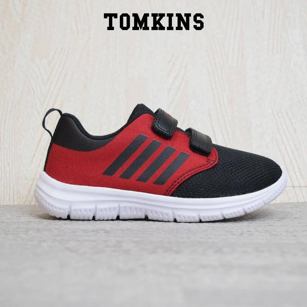 TOMKINS Gustav Alpha - Red Black Sepatu Anak TK